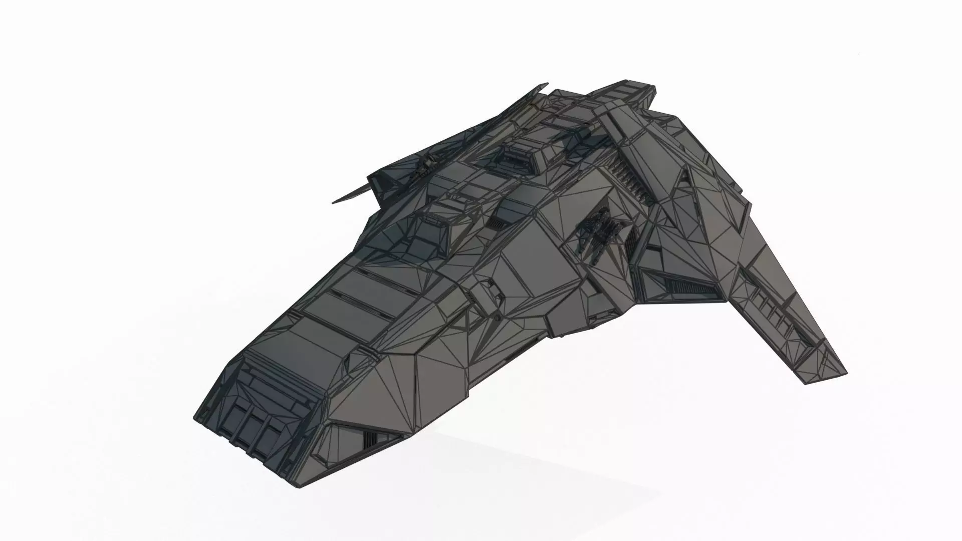 Future sci-fi fighter jets bombers 3D model_8