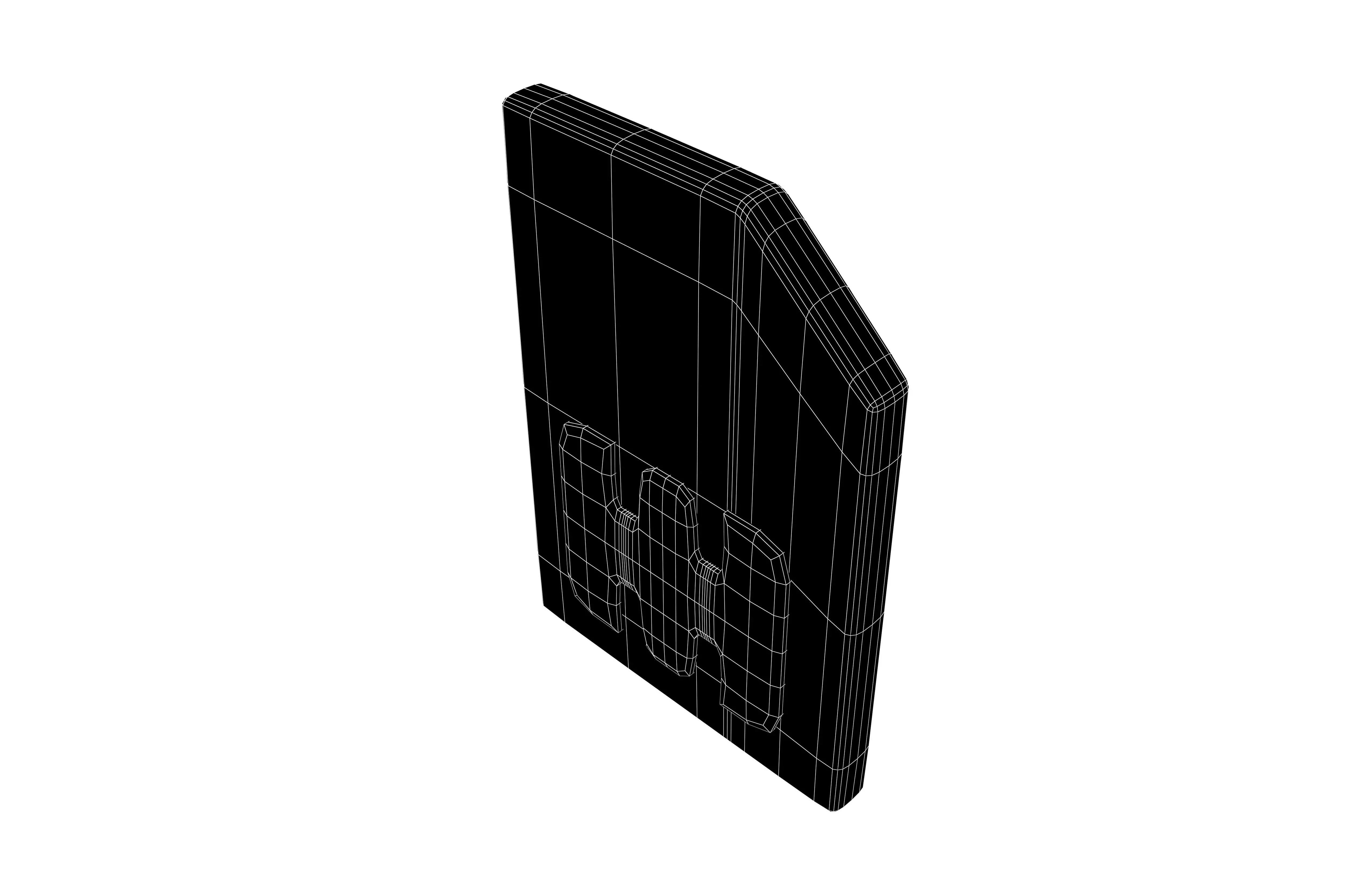 Sim Card Setting Icon v1 003 Low-poly 3D model_5