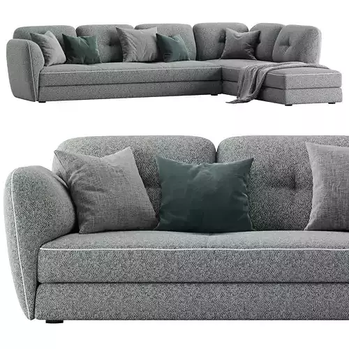 Corner Sofa Michael by Cattelan Italia 3D model