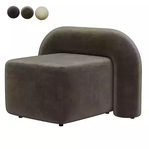 Cantrell VelvetBoucle Lounge Chair