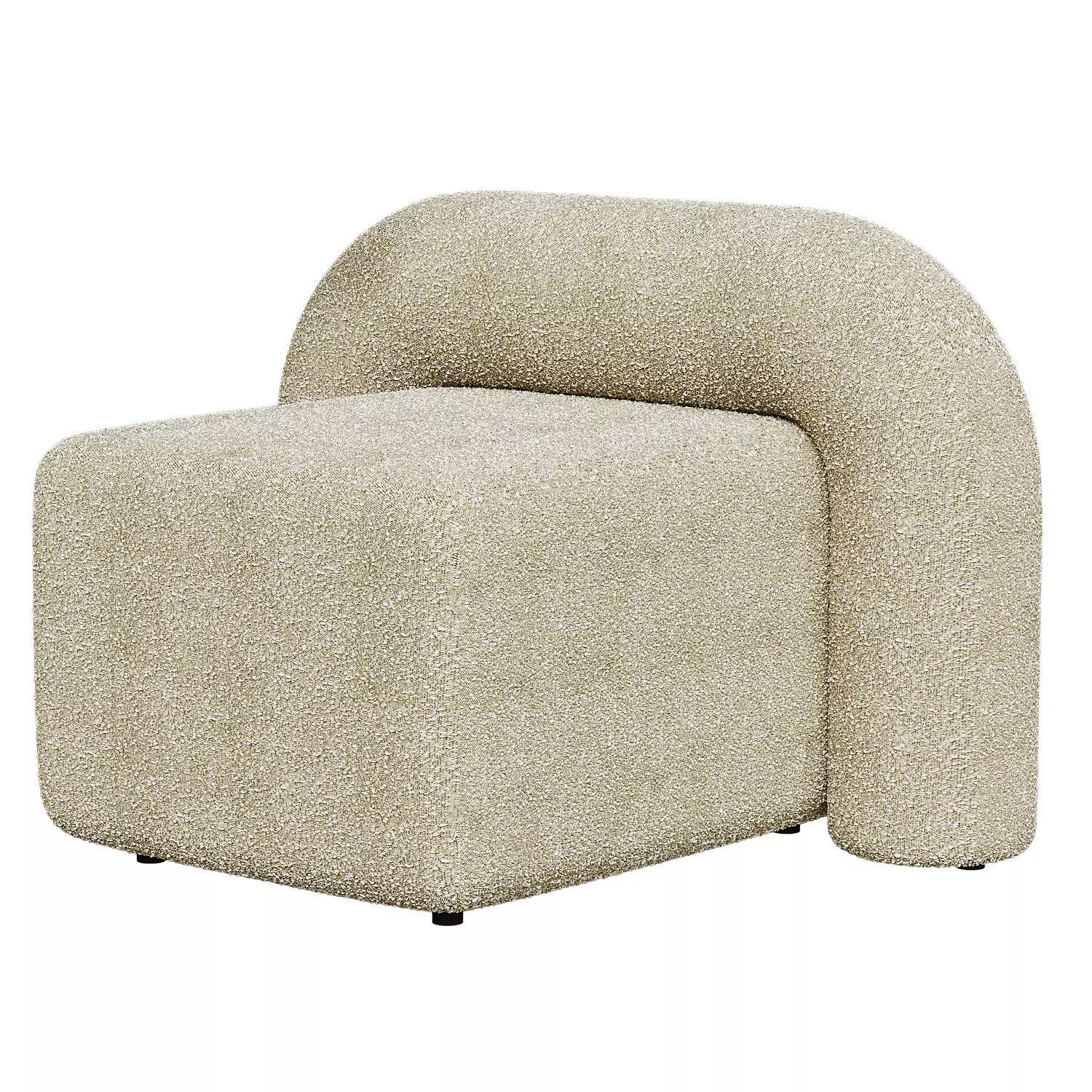 Cantrell VelvetBoucle Lounge Chair 3D model_1
