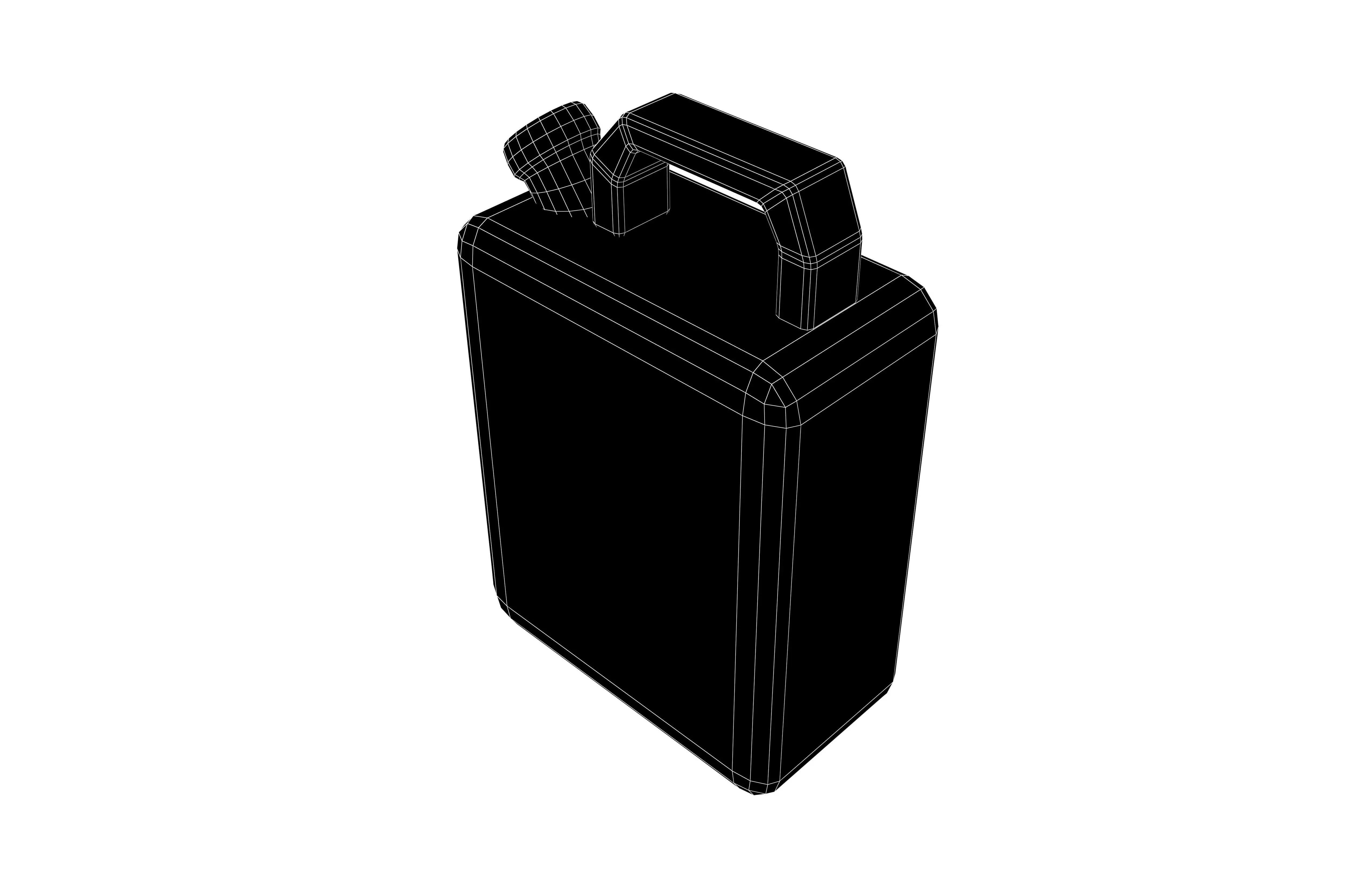 Spare Fuel Tank v1 001 Low-poly 3D model_6