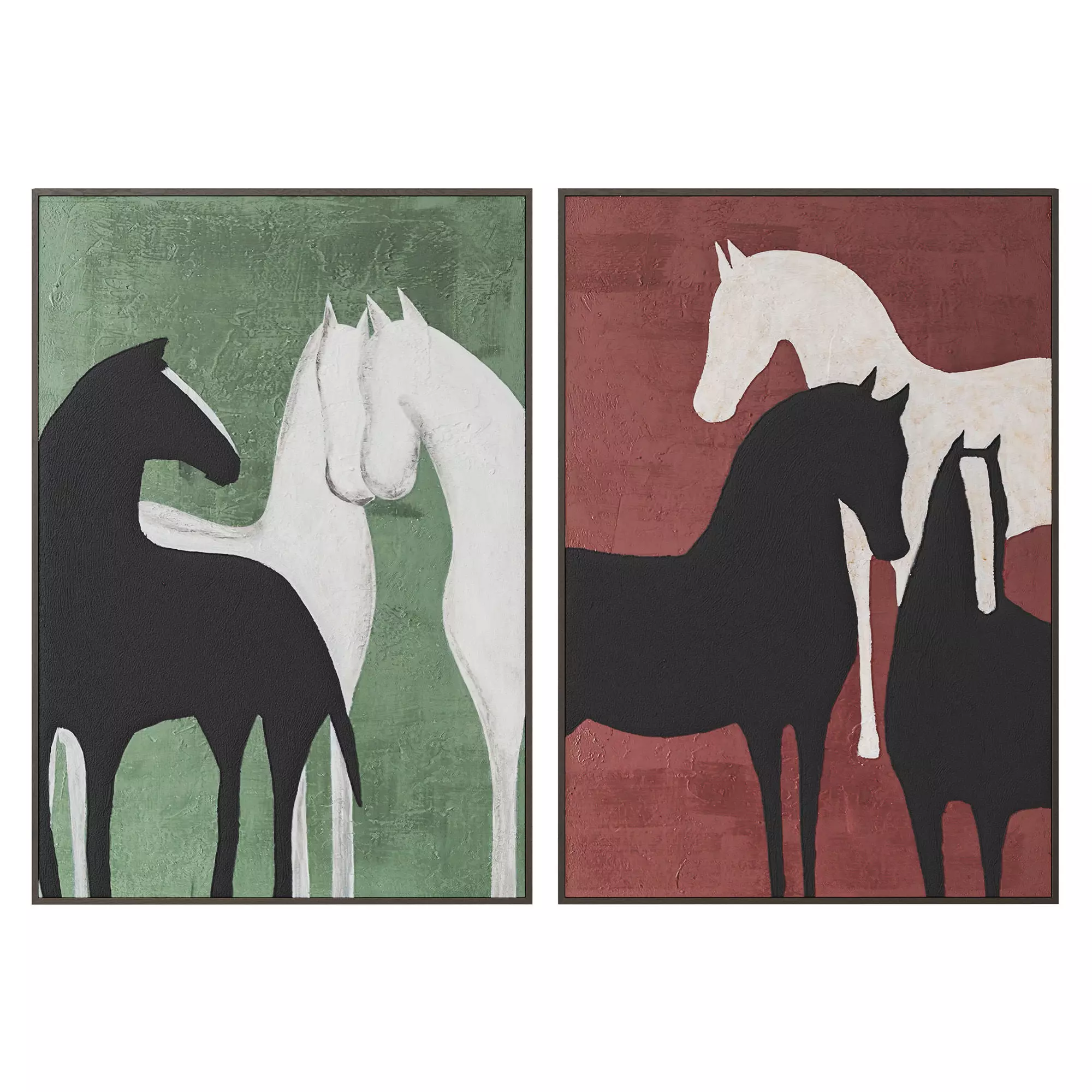 Contrast and Blend painting on canvas by Agave for Westwing 3D model_0