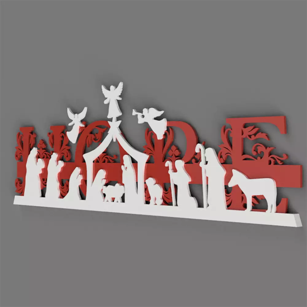 christmas ornament nativity with hope 3D print model_1