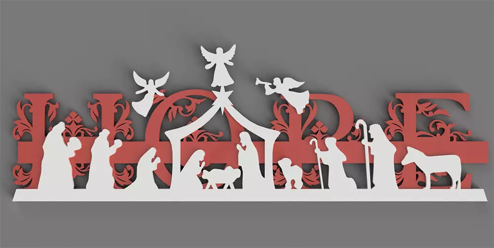 christmas ornament nativity with hope 3D print model_3