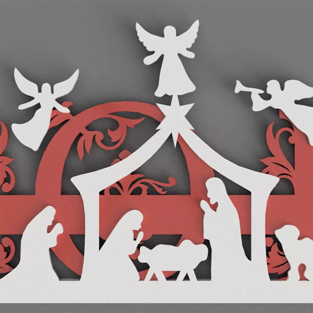 christmas ornament nativity with hope 3D print model_2