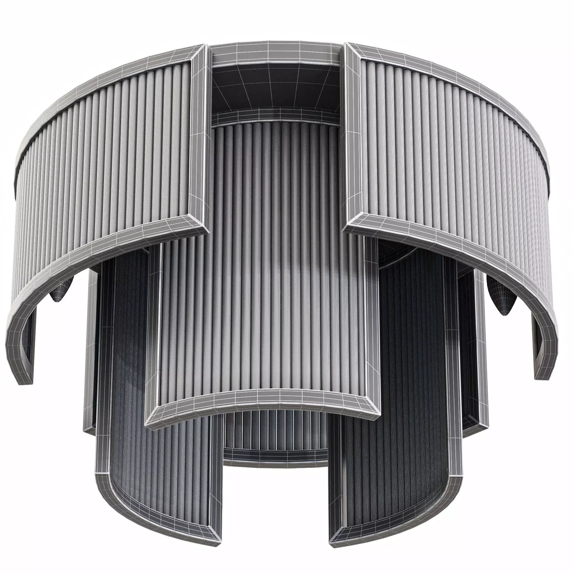 Ceiling lamp frame 3D model_2