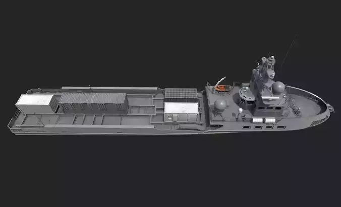Ranger  USV  Ghost Fleet Overlord Unmanned Surface Vessels 3D model