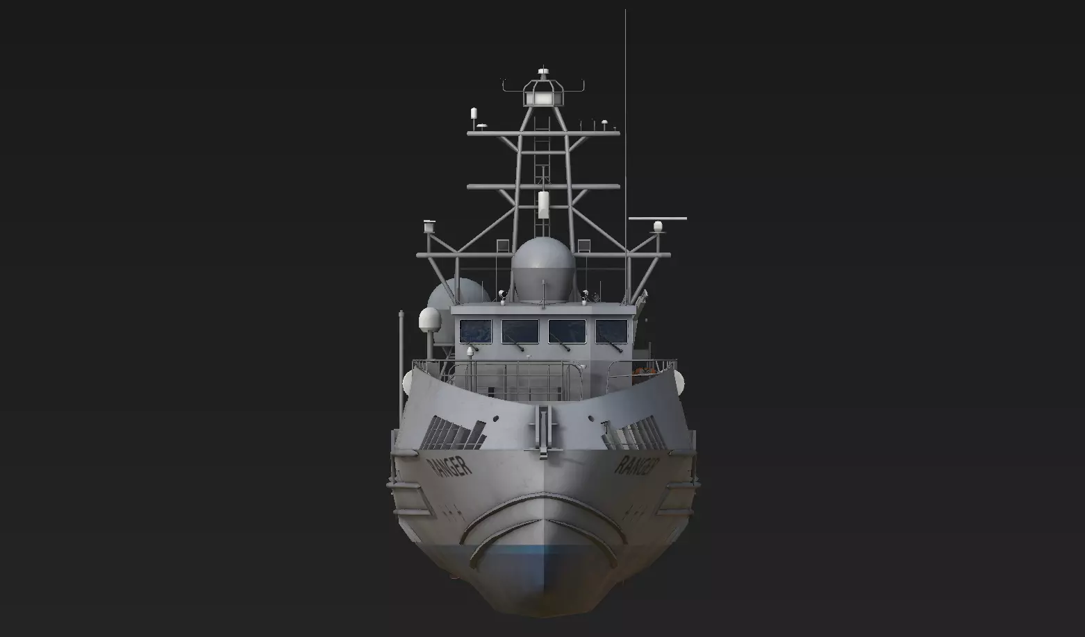Ranger  USV  Ghost Fleet Overlord Unmanned Surface Vessels 3D model_3