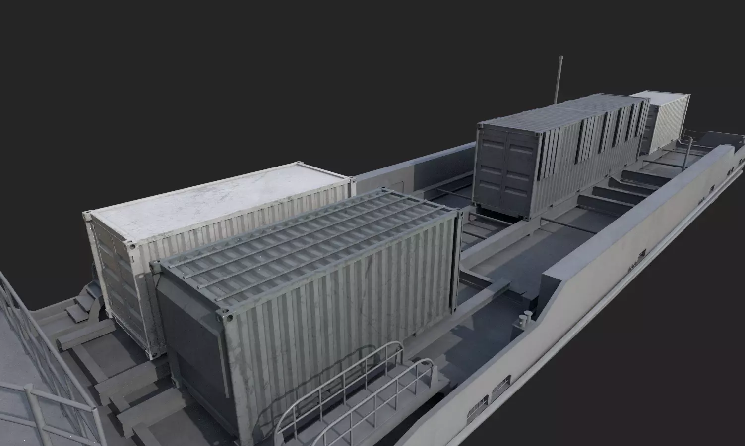 Ranger  USV  Ghost Fleet Overlord Unmanned Surface Vessels 3D model_13