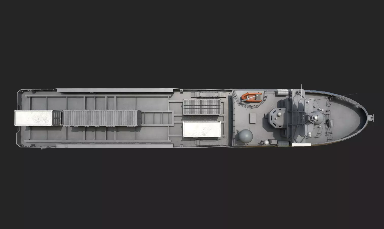 Ranger  USV  Ghost Fleet Overlord Unmanned Surface Vessels 3D model_7