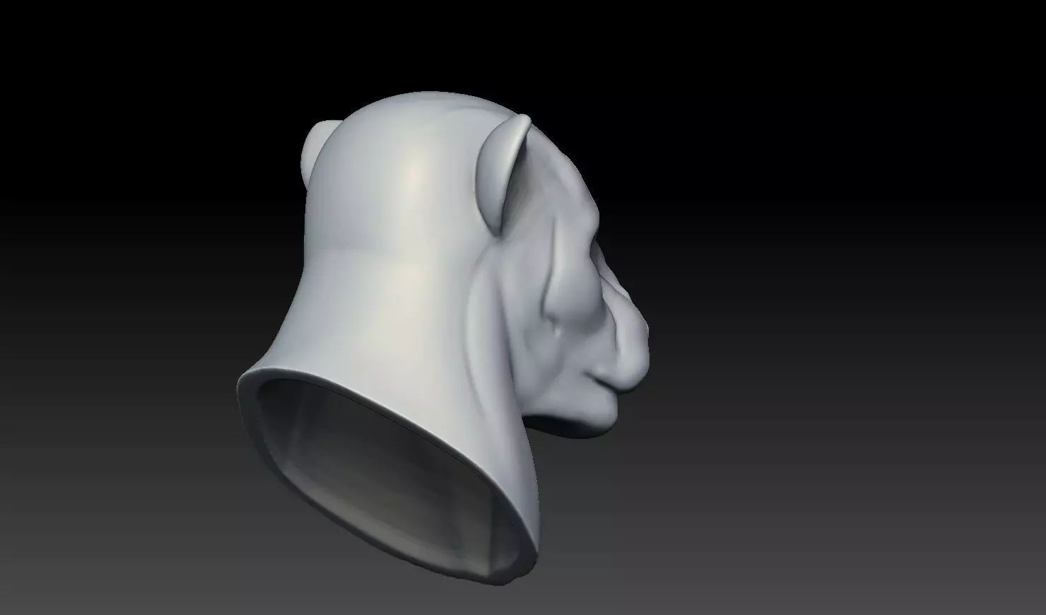 Realistic Lion Face 3D Print Model 3D print model_6