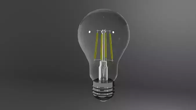 3D light bulb model