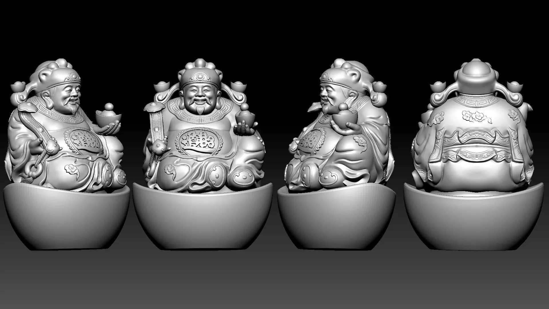 god of Weath  3D print model_12