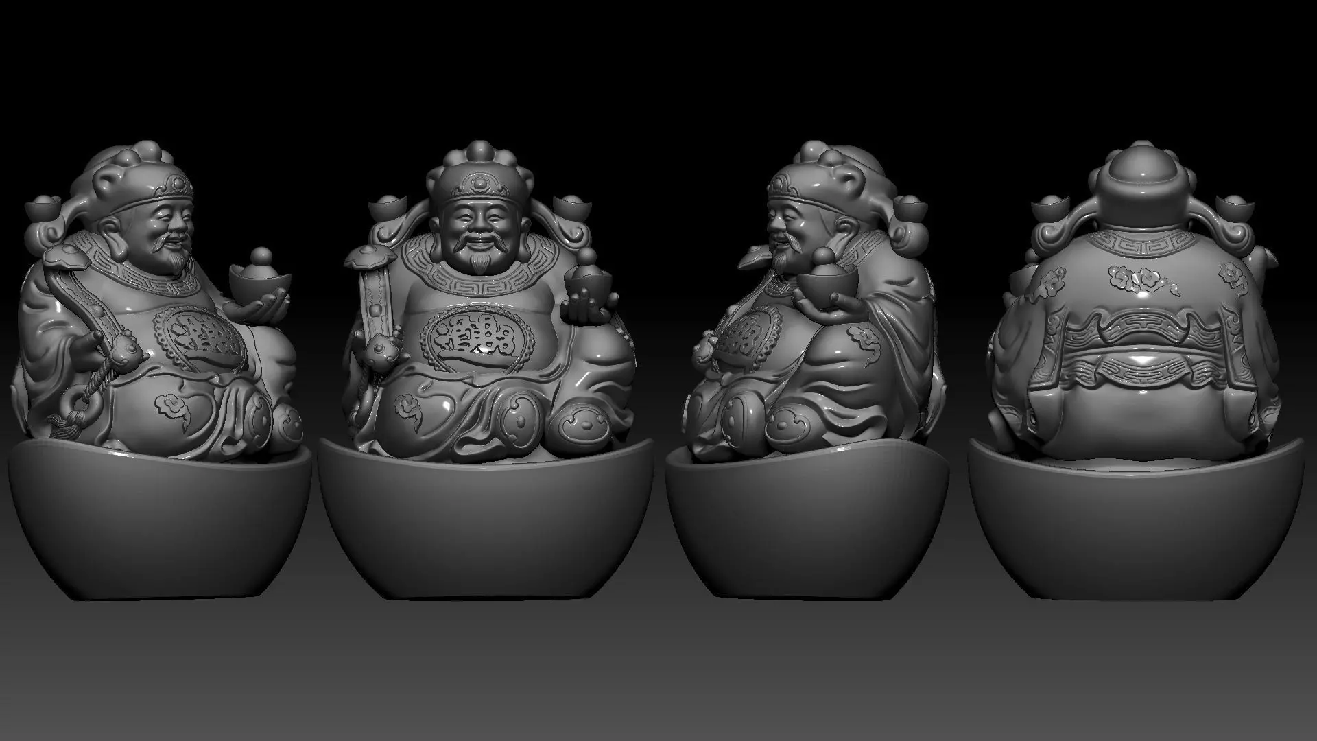 god of Weath  3D print model_2