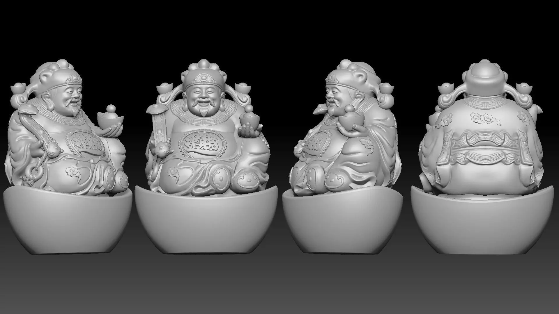 god of Weath  3D print model_3
