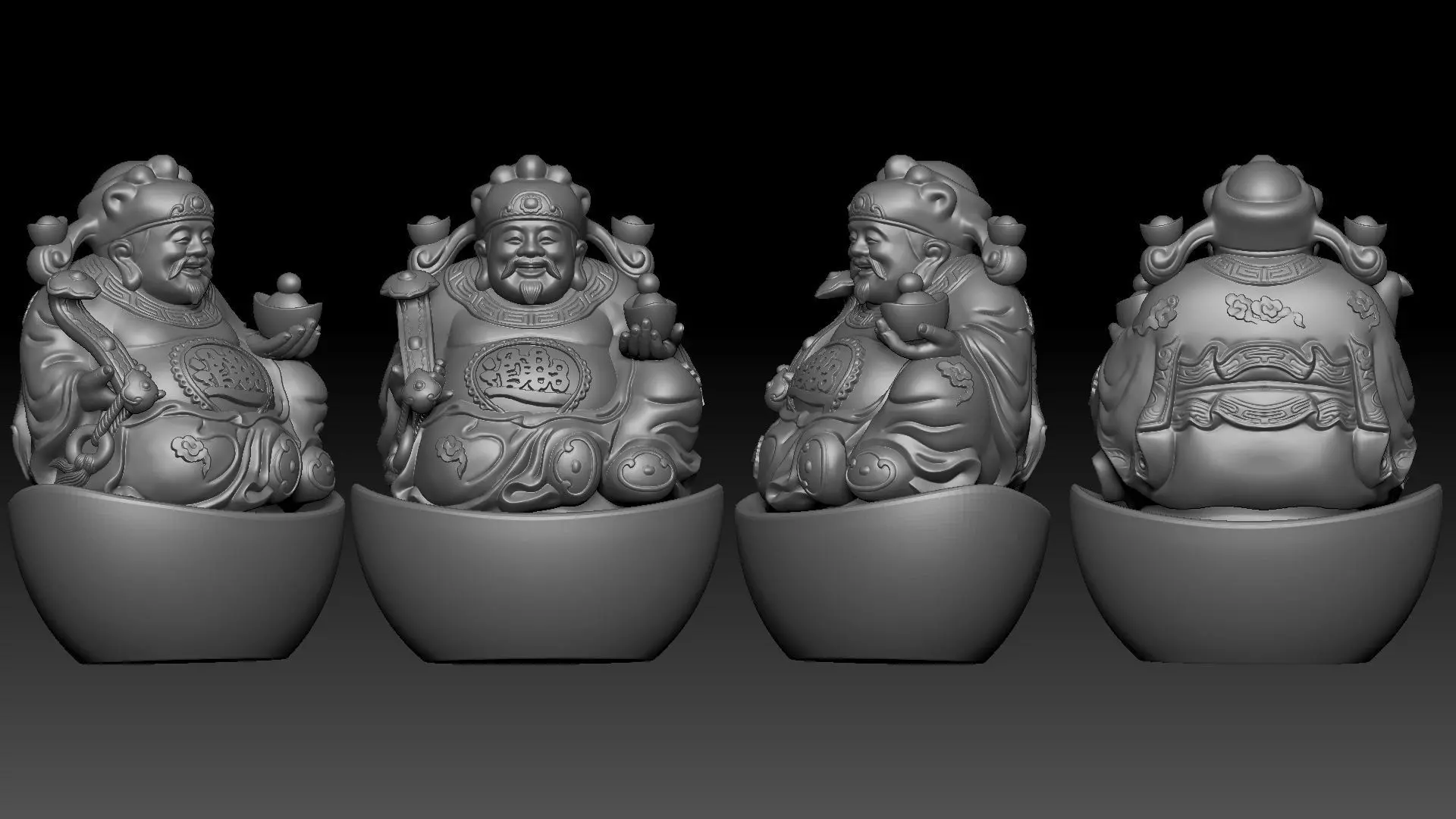 god of Weath  3D print model_5