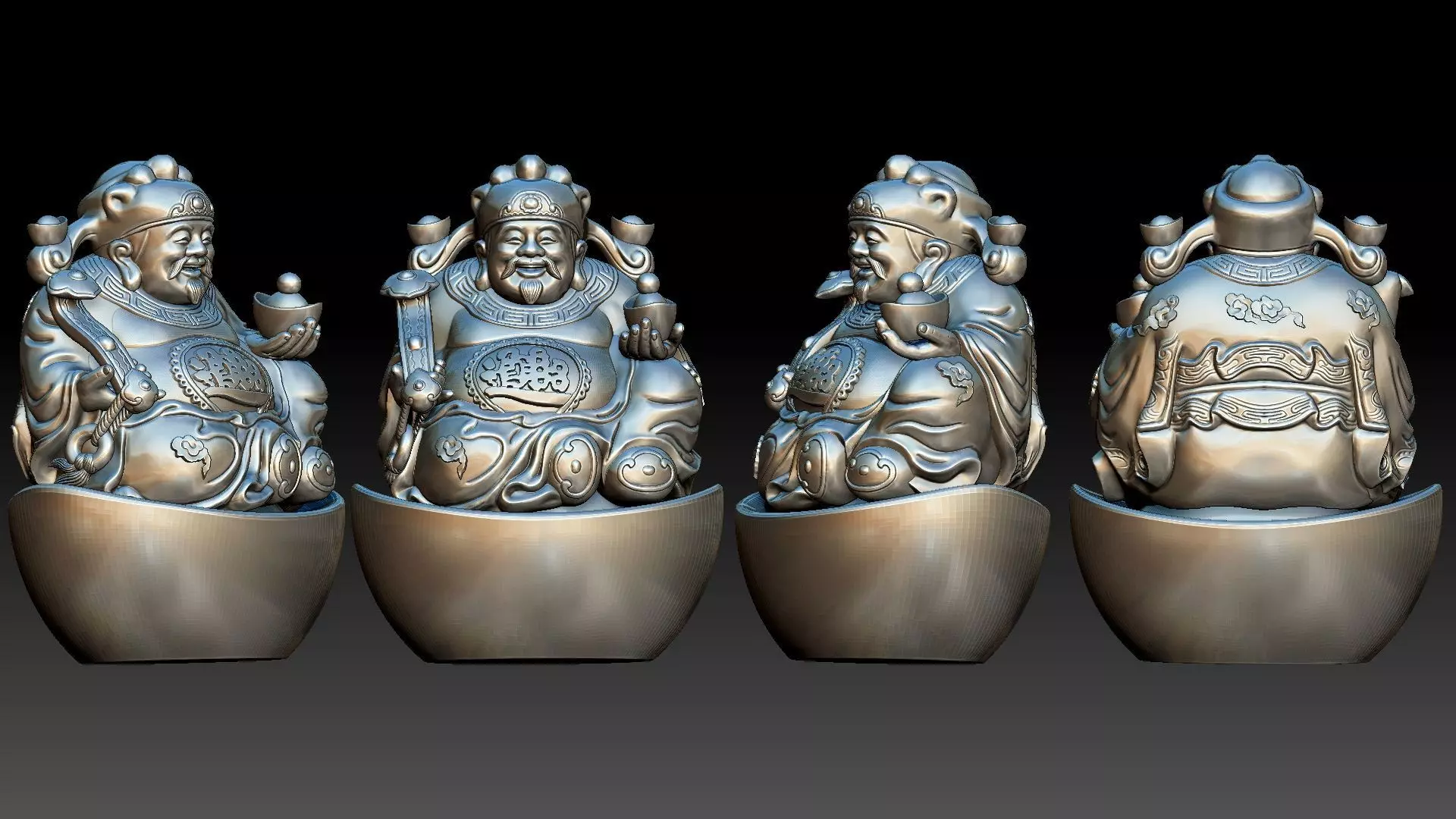 god of Weath  3D print model_0