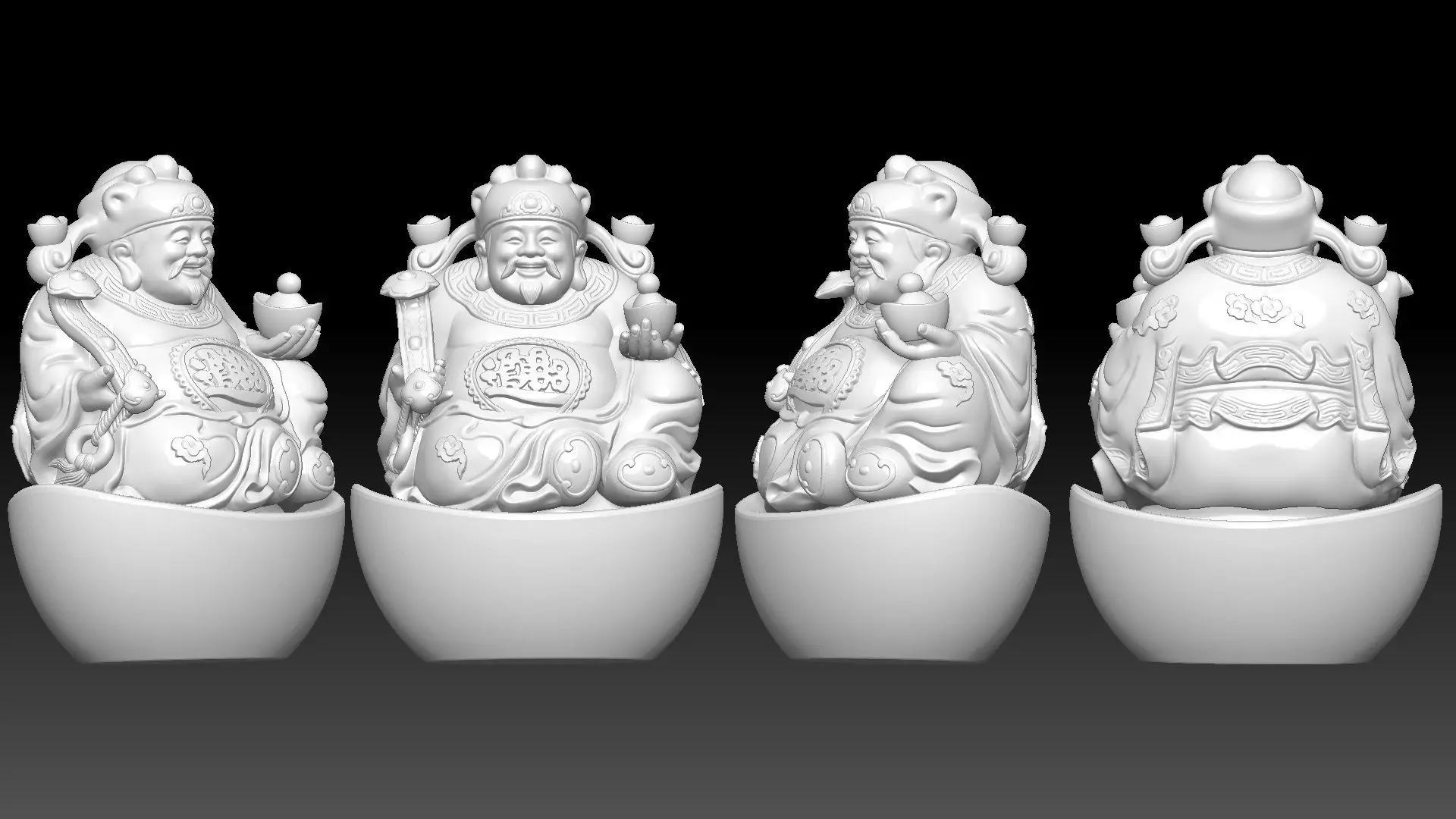 god of Weath  3D print model_4
