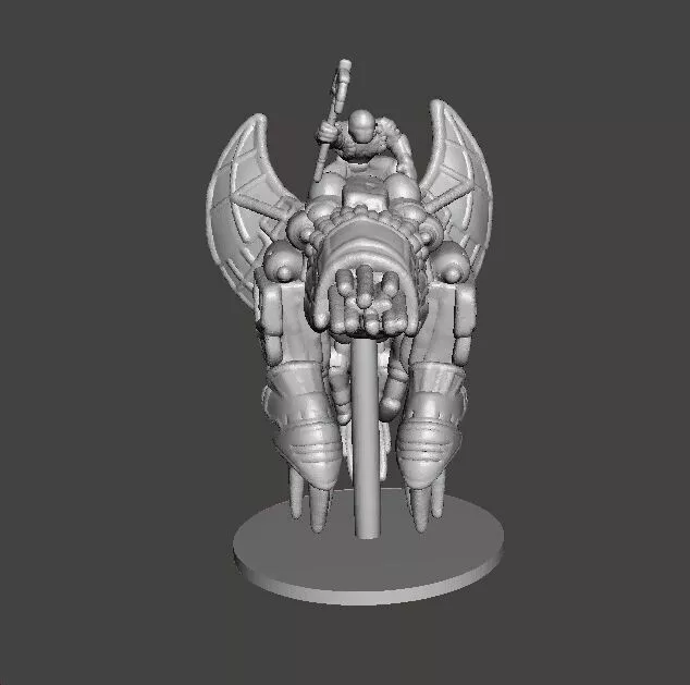 6MM MANDO WARRIORS ON BASILISK SET MINIATURE MODELS SCIFI GAMES 3D print model