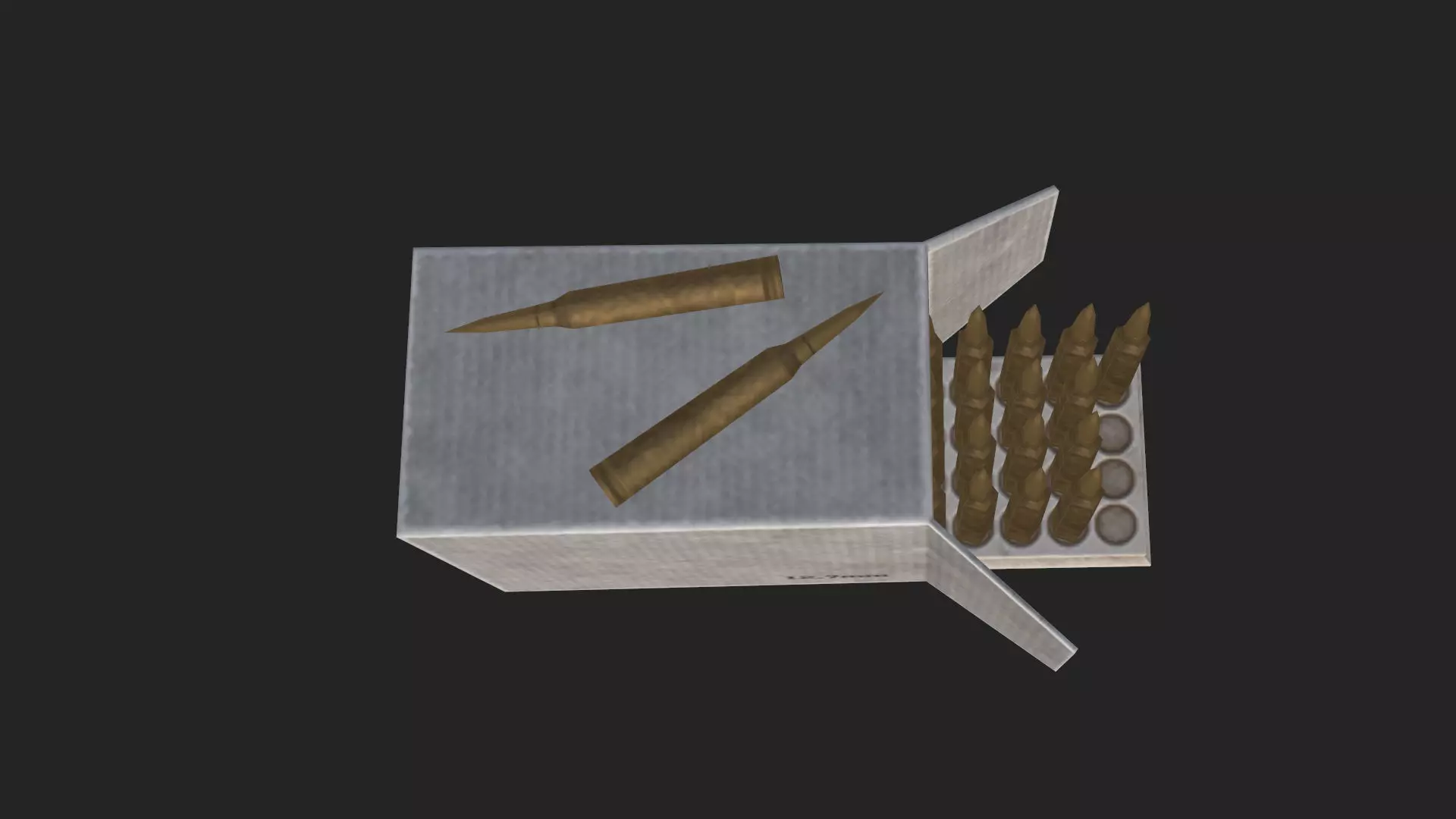 Bullet Model 004 Low-poly 3D model_9