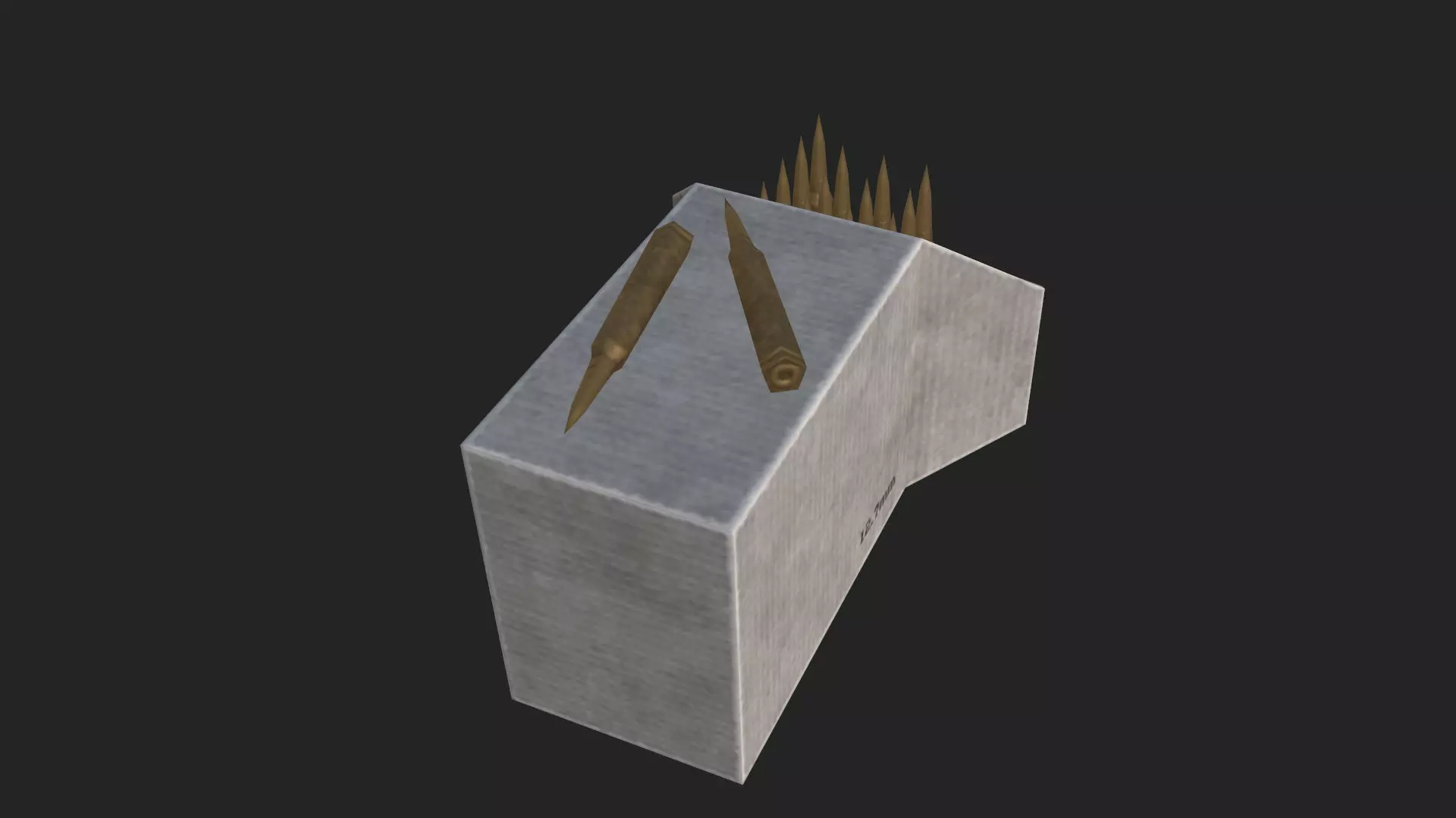 Bullet Model 004 Low-poly 3D model_6