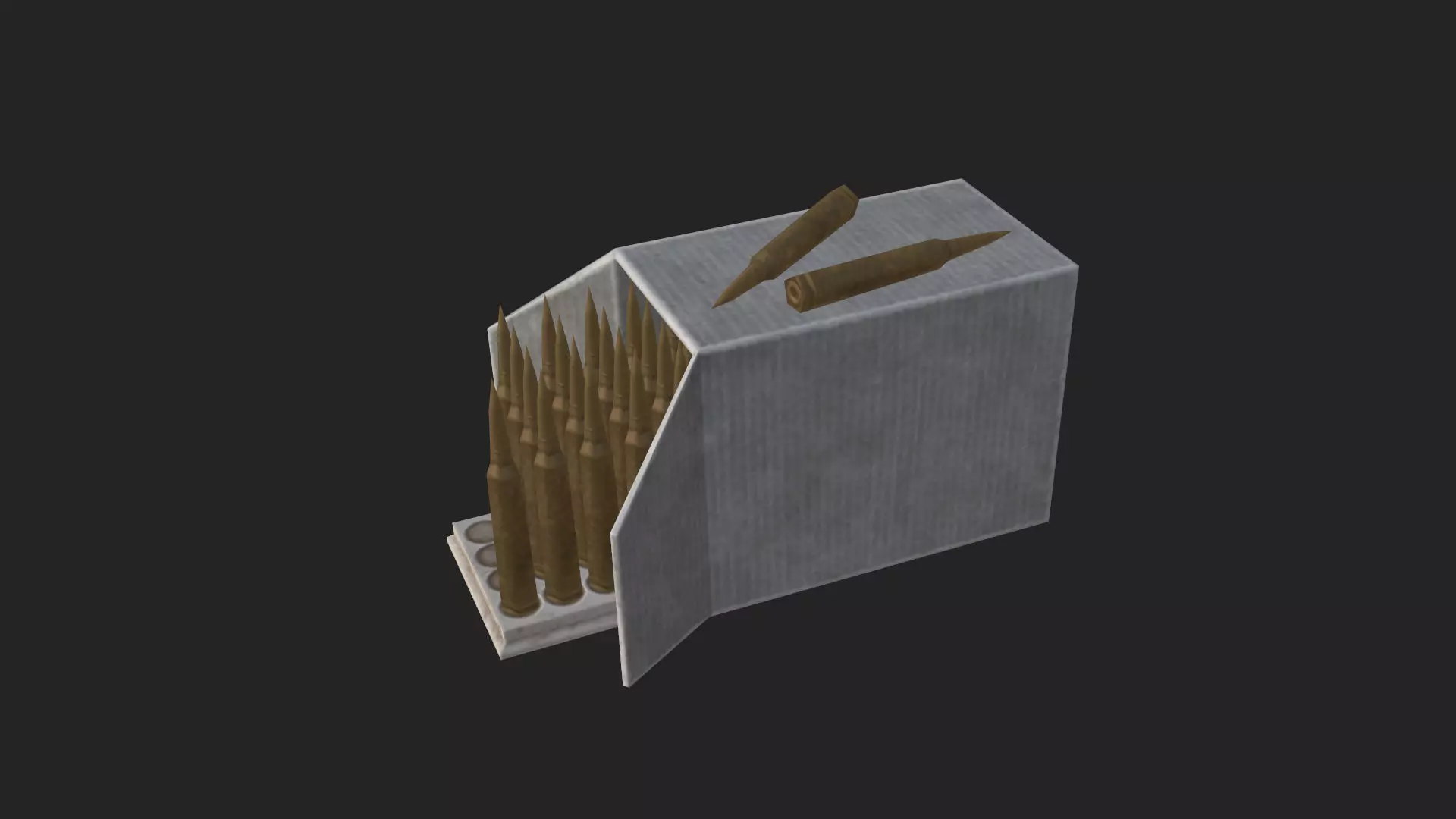 Bullet Model 004 Low-poly 3D model_3