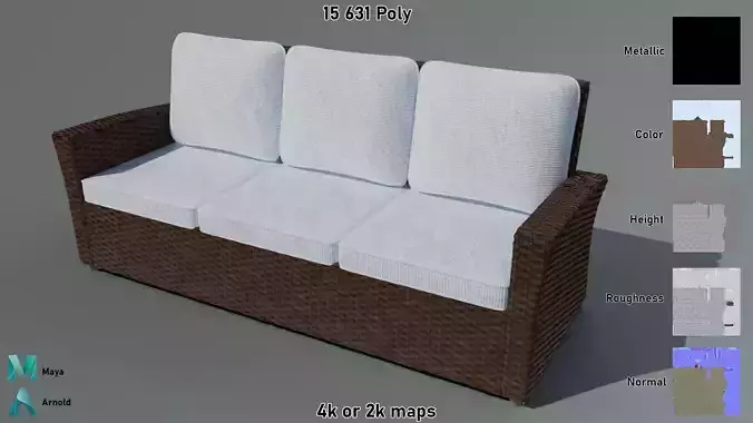 Wicker Sofa