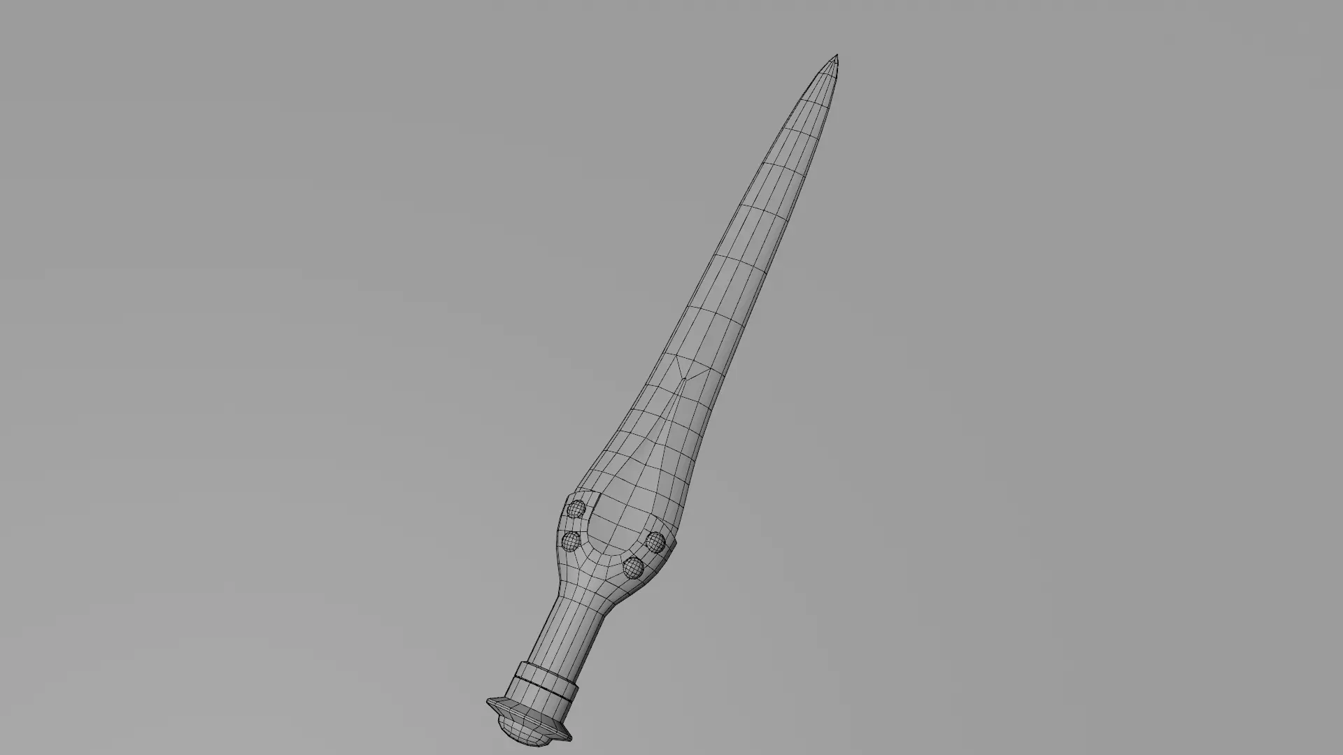 Low Poly Melee Weapon Pack  Optimized Topology Low-poly 3D model_9