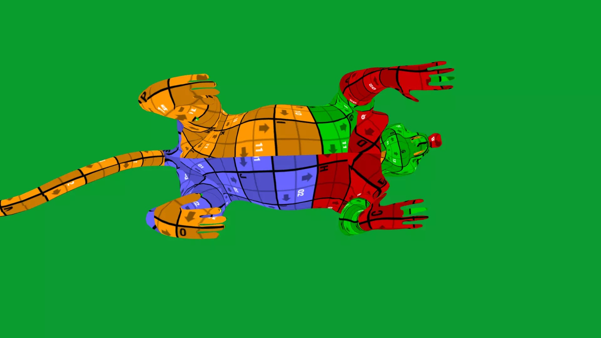 Proboscis Long Nosed Monkey Male Low-poly 3D model_32