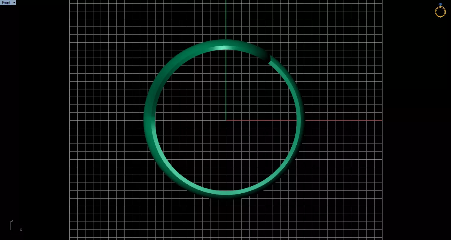 Minimal Abstract Ring 15 3D print model_4