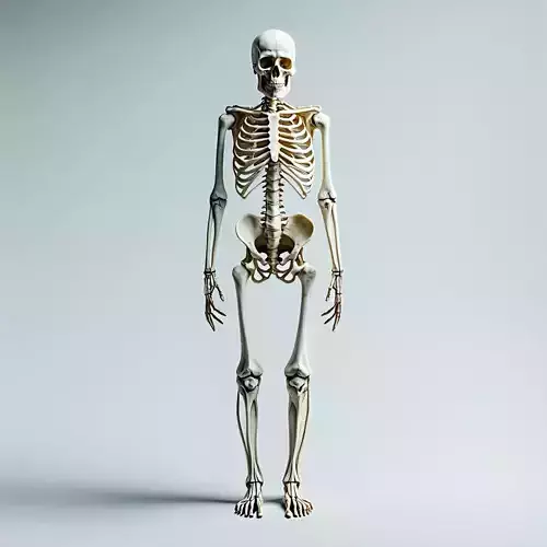 Realistic Human Skeleton 3D Model Low-poly 3D model Realistic Human Skeleton 3D Model Low-poly 3D model