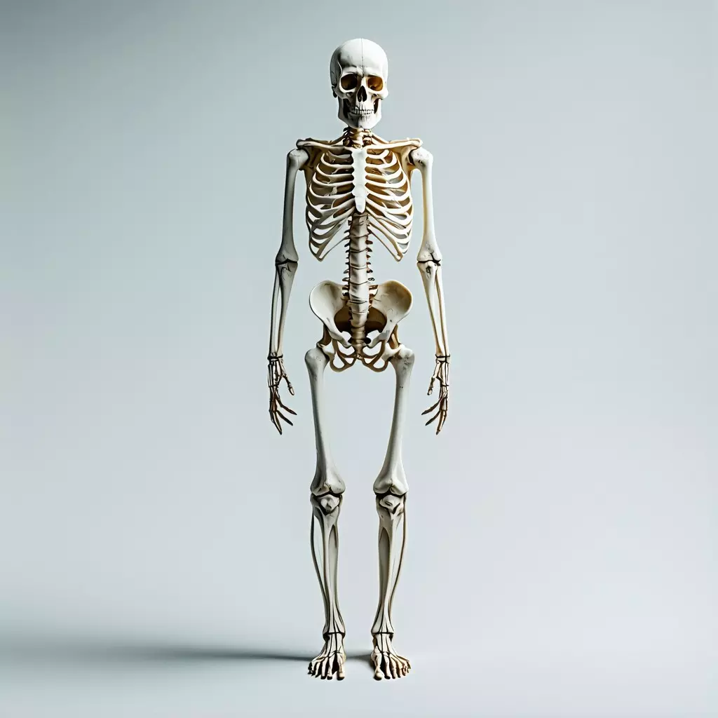 Realistic Human Skeleton 3D Model Low-poly 3D model_0