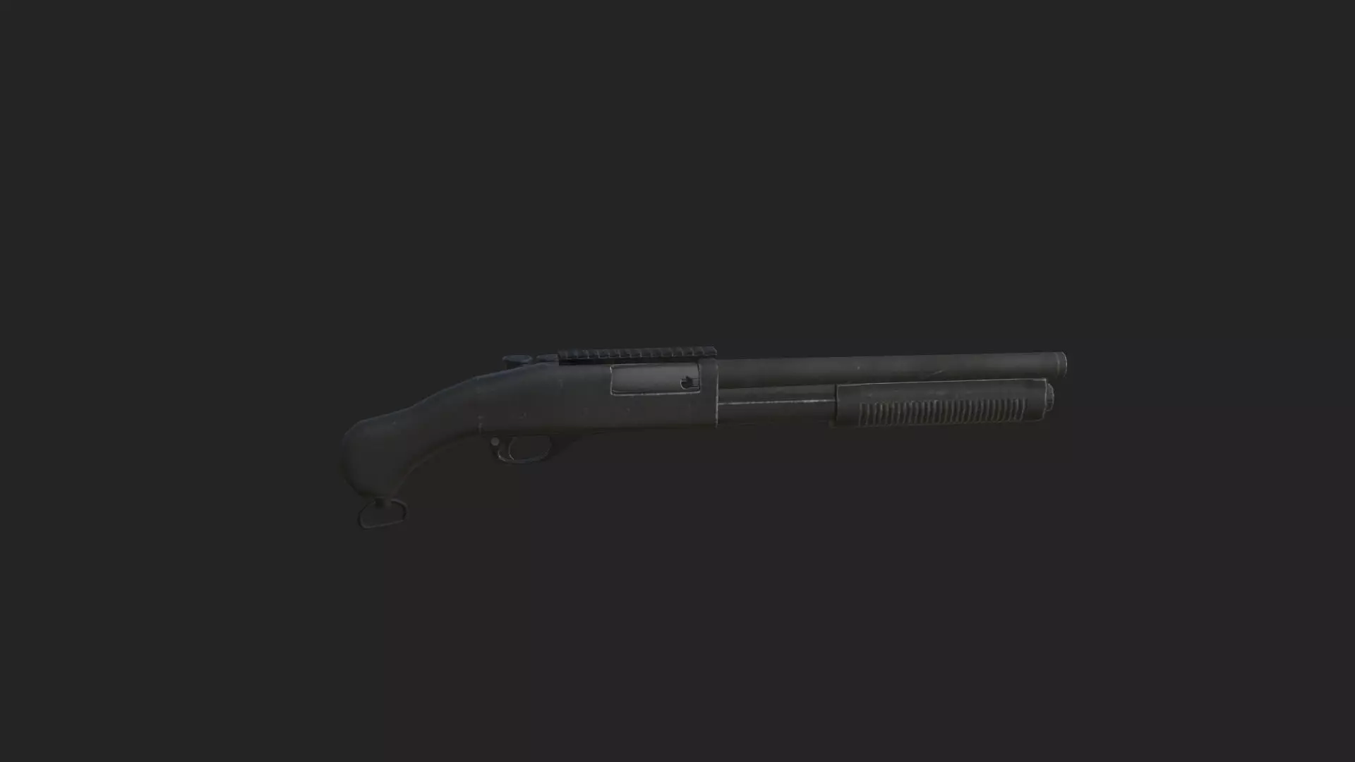 Pistol 3D Model 001 Low-poly 3D model_6