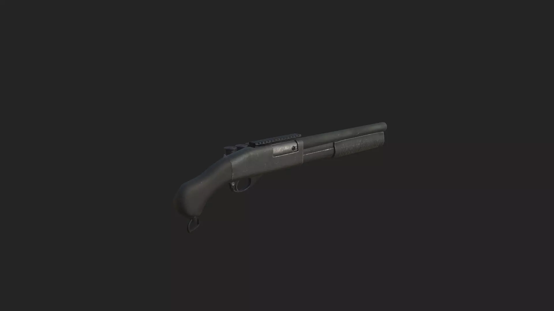 Pistol 3D Model 001 Low-poly 3D model_5