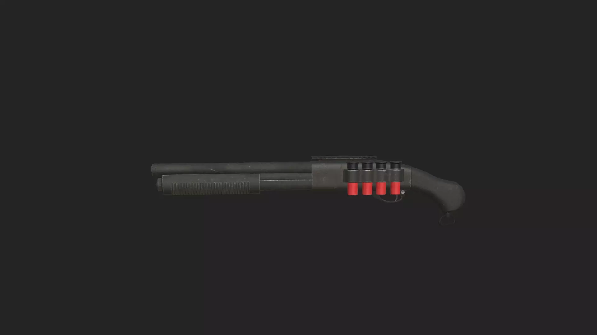 Pistol 3D Model 001 Low-poly 3D model_1