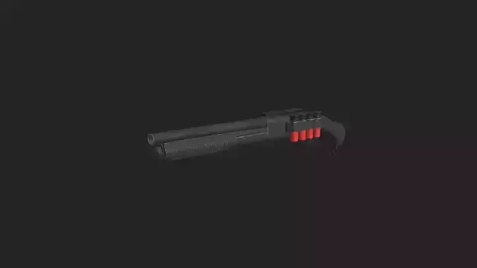 Pistol 3D Model 001