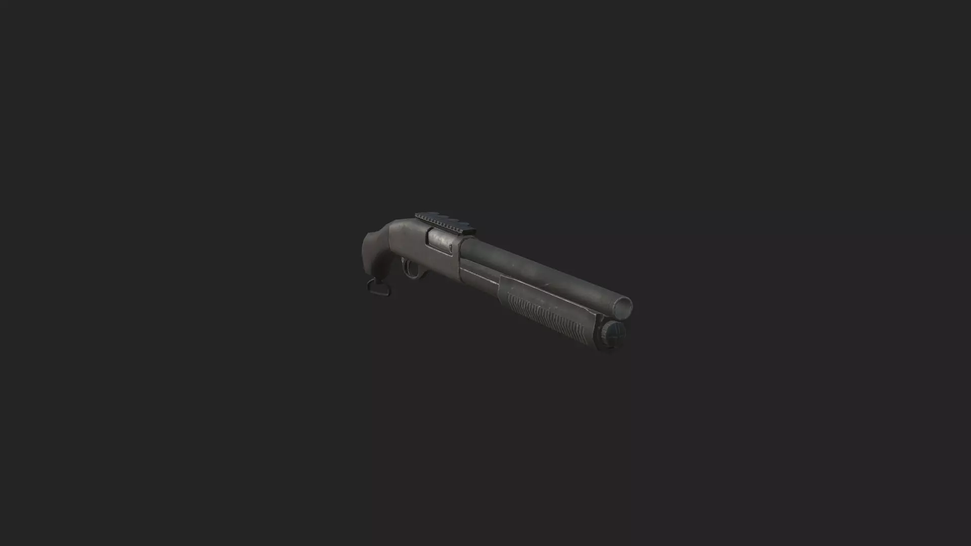 Pistol 3D Model 001 Low-poly 3D model_8