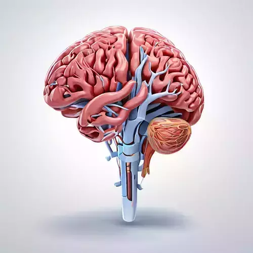 Realistic Human Brain 3D Model Low-poly 3D model