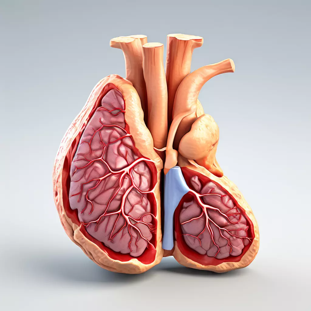 Realistic Anatomical Human Heart Model Low-poly 3D model_0