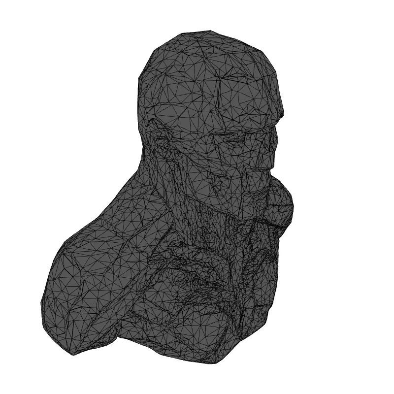 Low Poly Anatomical Male Torso Low-poly 3D model_1