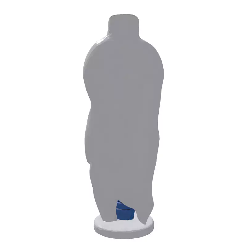 Stylized Human Spine and Vessels Low-poly 3D model_7