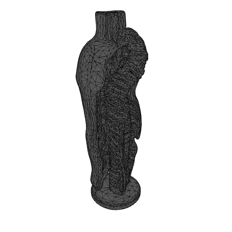 Stylized Human Spine and Vessels Low-poly 3D model_1