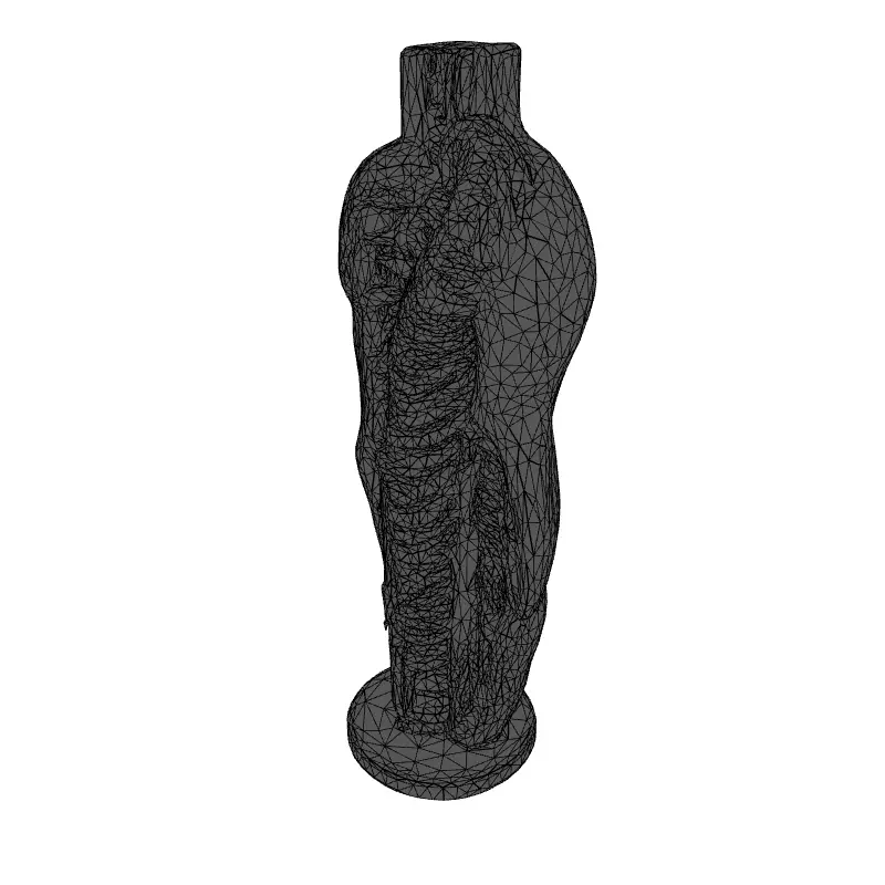 Stylized Human Spine and Vessels Low-poly 3D model_9