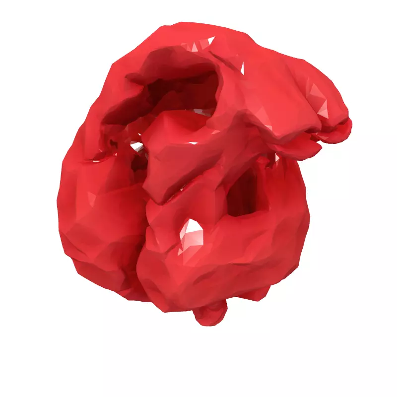LowPoly Stylized Human Heart Low-poly 3D model_2