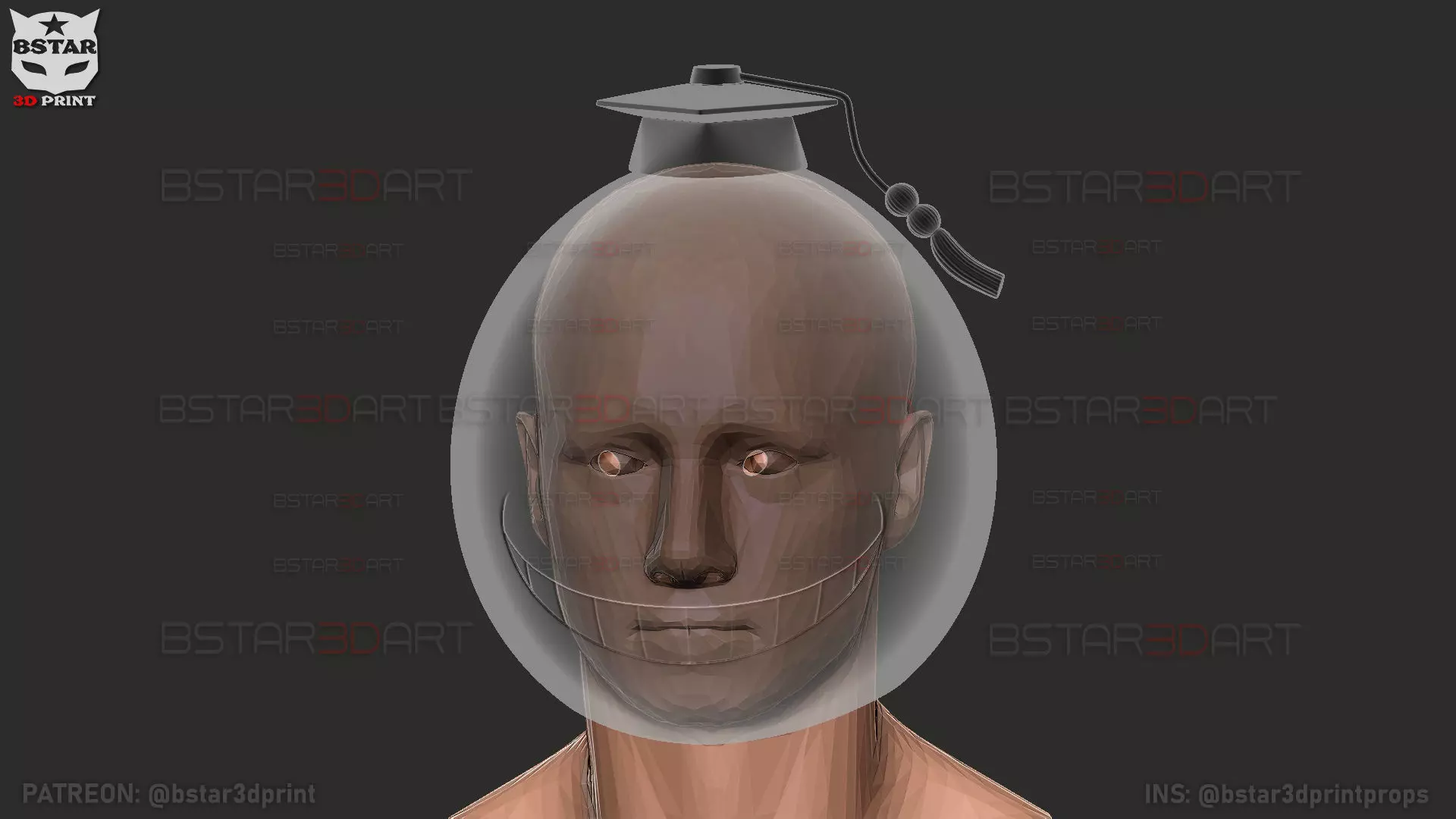 Korosensei Mask Cosplay - Assasination Classroom Anime 3D print model_13