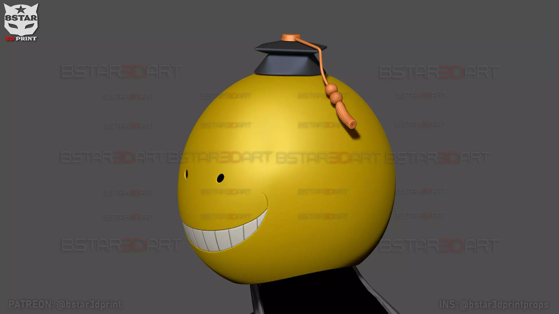 Korosensei Mask Cosplay - Assasination Classroom Anime 3D print model_6