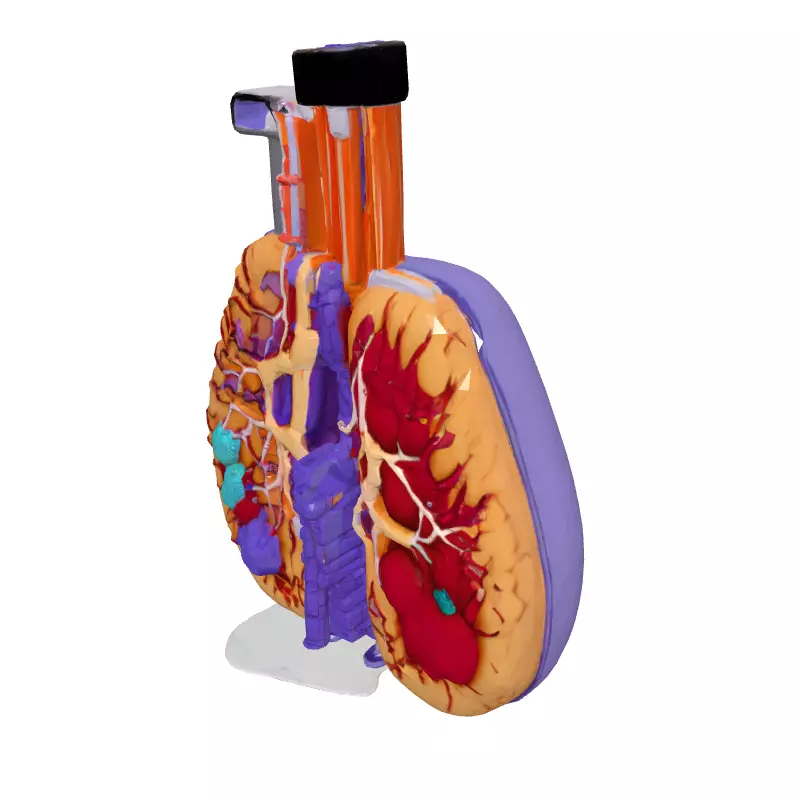 3D Human Lungs Model Low-poly 3D model_2