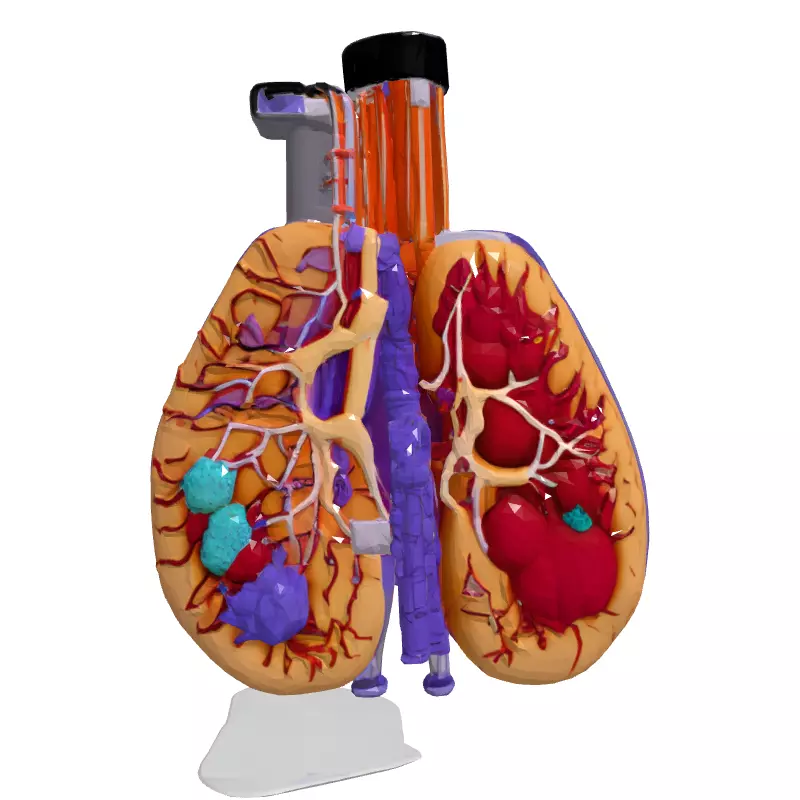 3D Human Lungs Model Low-poly 3D model_4