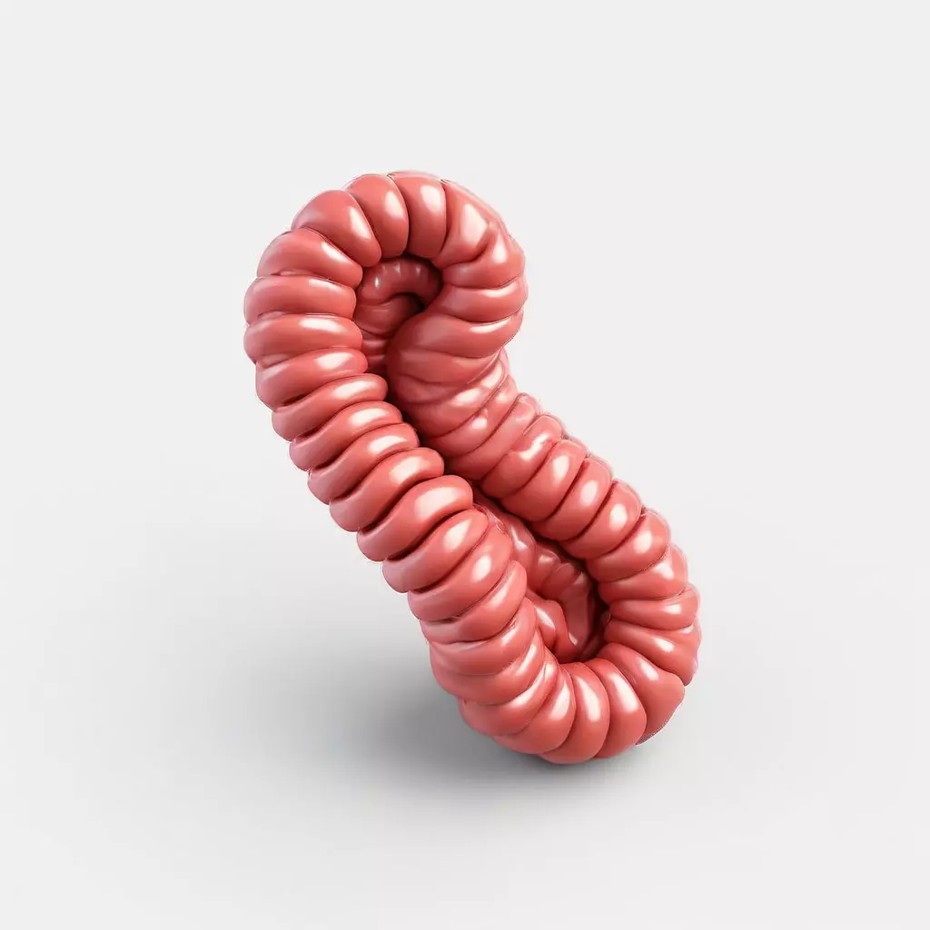 Stylized Abstract Twisted Figure Eight Low-poly 3D model_0